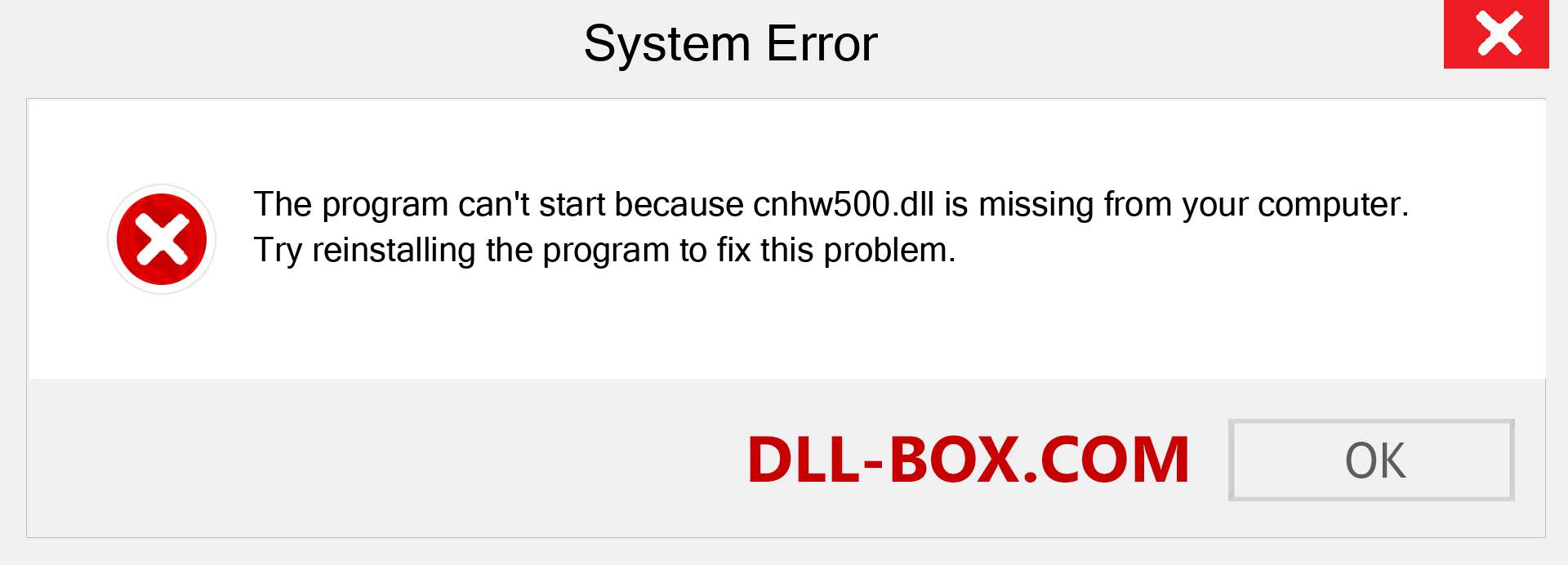  cnhw500.dll file is missing?. Download for Windows 7, 8, 10 - Fix  cnhw500 dll Missing Error on Windows, photos, images