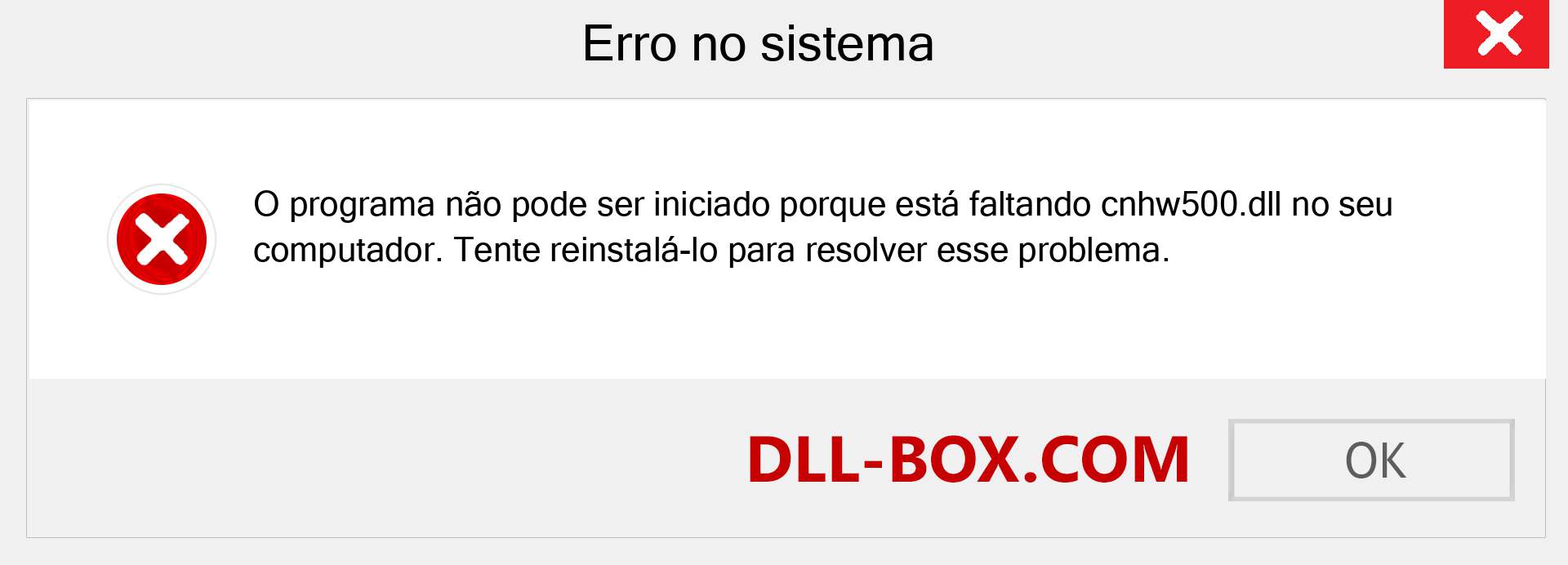 Arquivo cnhw500.dll ausente ?. Download para Windows 7, 8, 10 - Correção de erro ausente cnhw500 dll no Windows, fotos, imagens